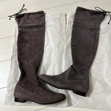 DIANA Gray Suede Knee-High Boots 24.5