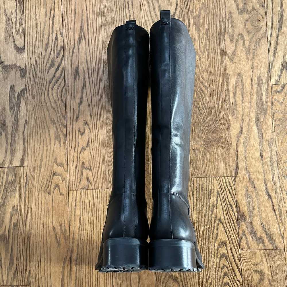 Calvin Klein Botina Black Leather Riding Boots Sz… - image 6