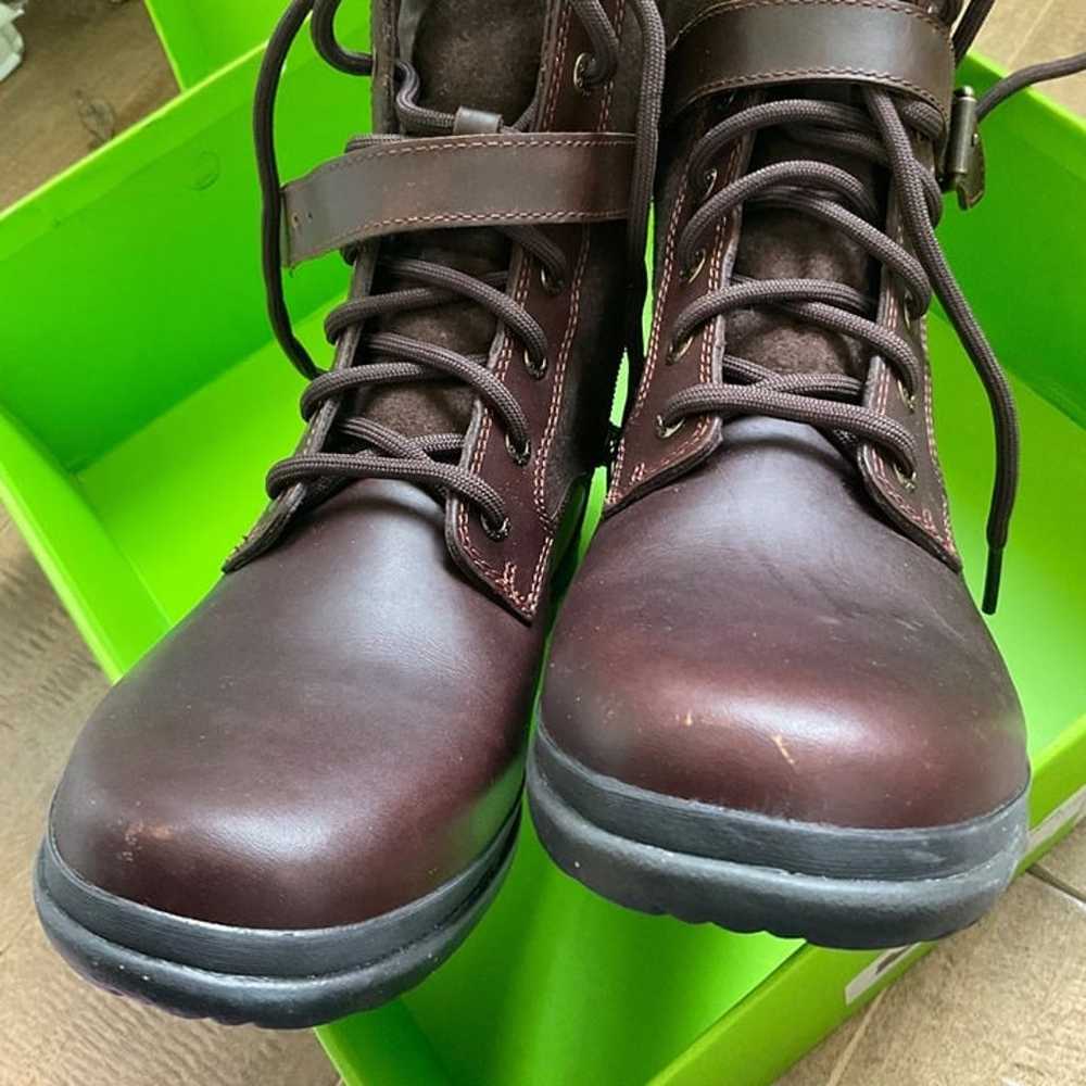 UGG KESEY Brown WATERPROOF LEATHER ANKLE LACE-UP … - image 2