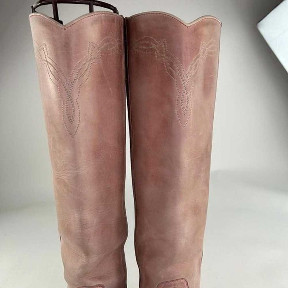 VTG Frye Dusty Blush Pink Women's Tall Boot US 8 … - image 9