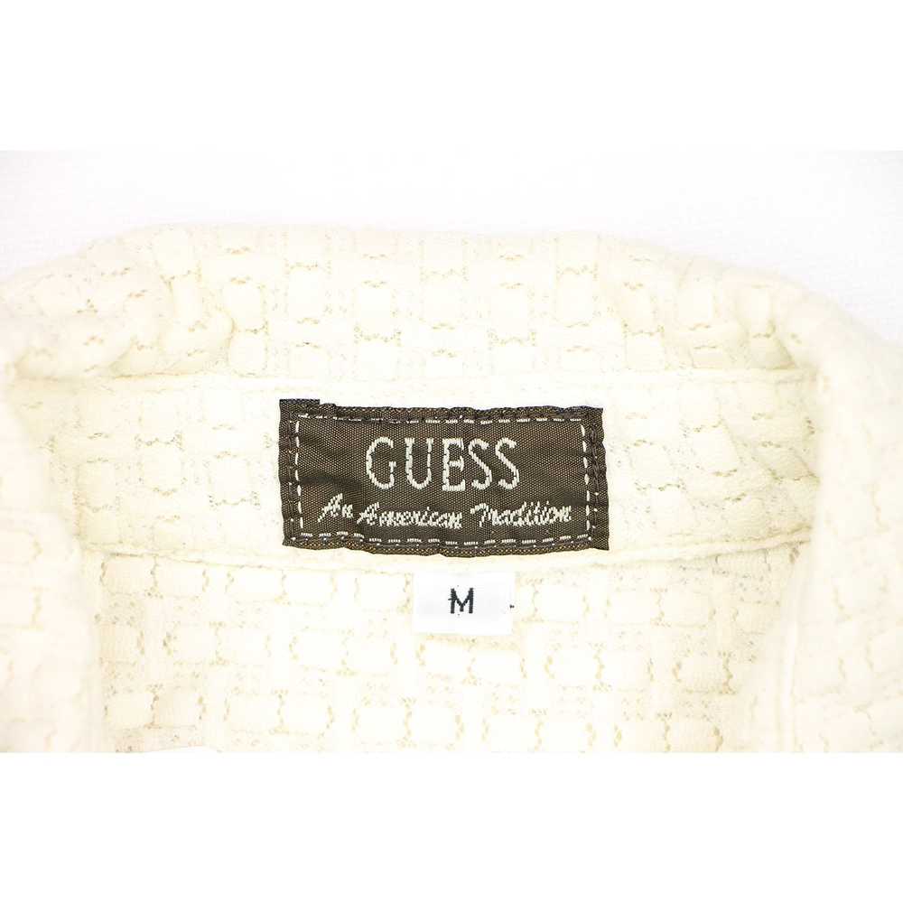 Other Vintage Guess Lace Mesh Textured Sheer USA … - image 8