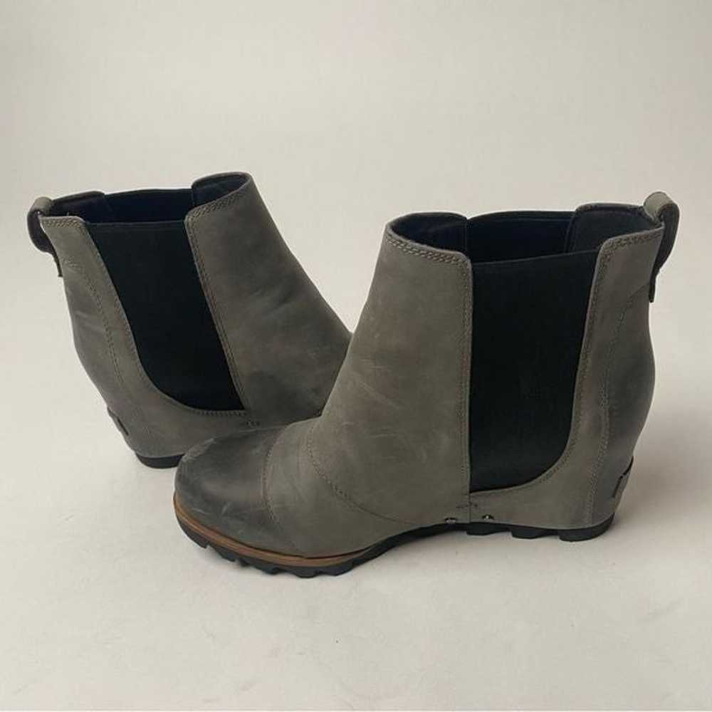 Sorel Lea Wedge Chelsea Ankle Boots Grey Quarry L… - image 3