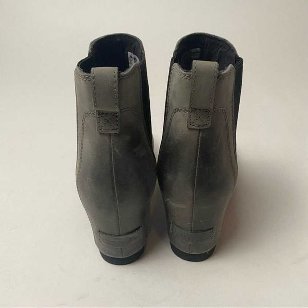 Sorel Lea Wedge Chelsea Ankle Boots Grey Quarry L… - image 5