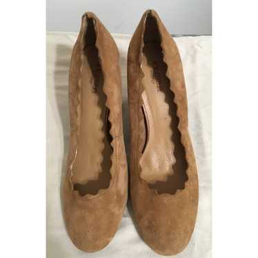 Crown Vintage Willow Size 8 M Suede 3 3/4" High H… - image 1