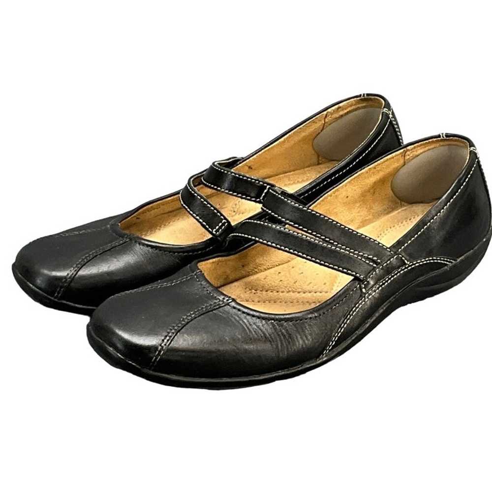 Naturalizer Black Leather Mary Jane Comfort Slip … - image 1