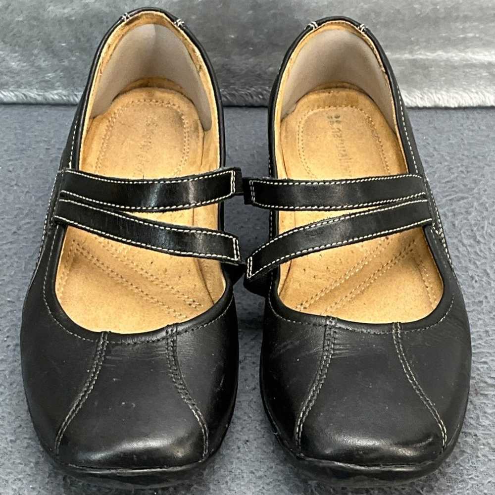 Naturalizer Black Leather Mary Jane Comfort Slip … - image 3