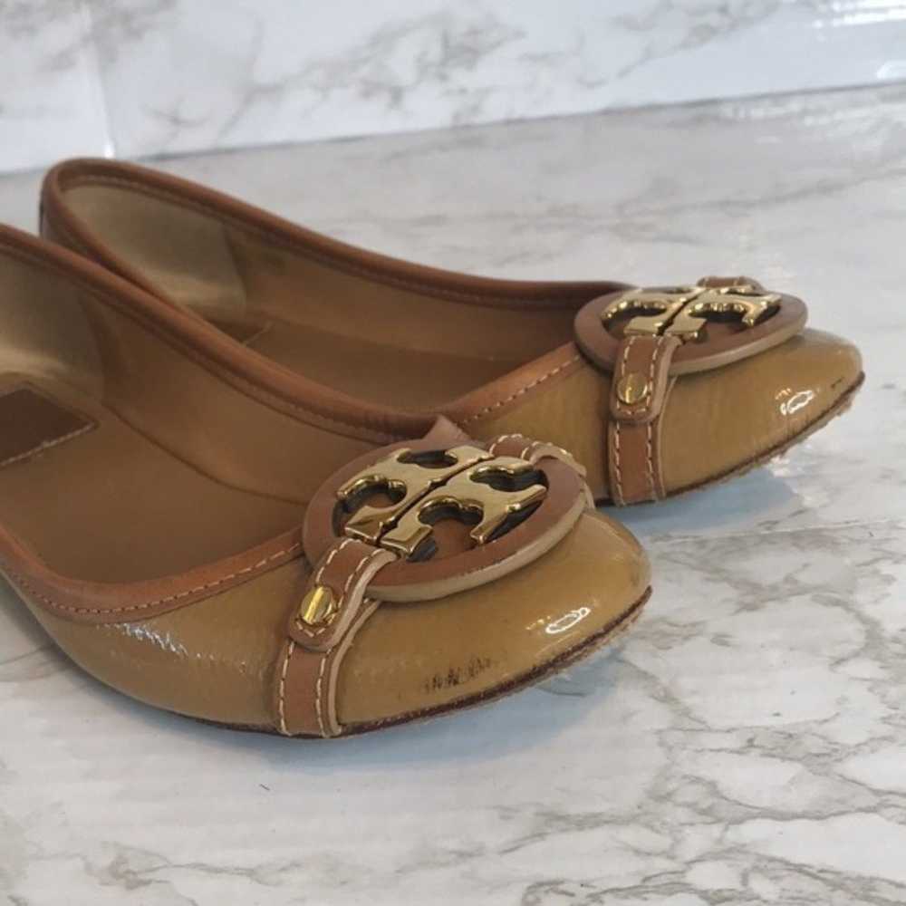 Tory Burch Aaden Patent Logo Ballerina size 6.5 m… - image 7