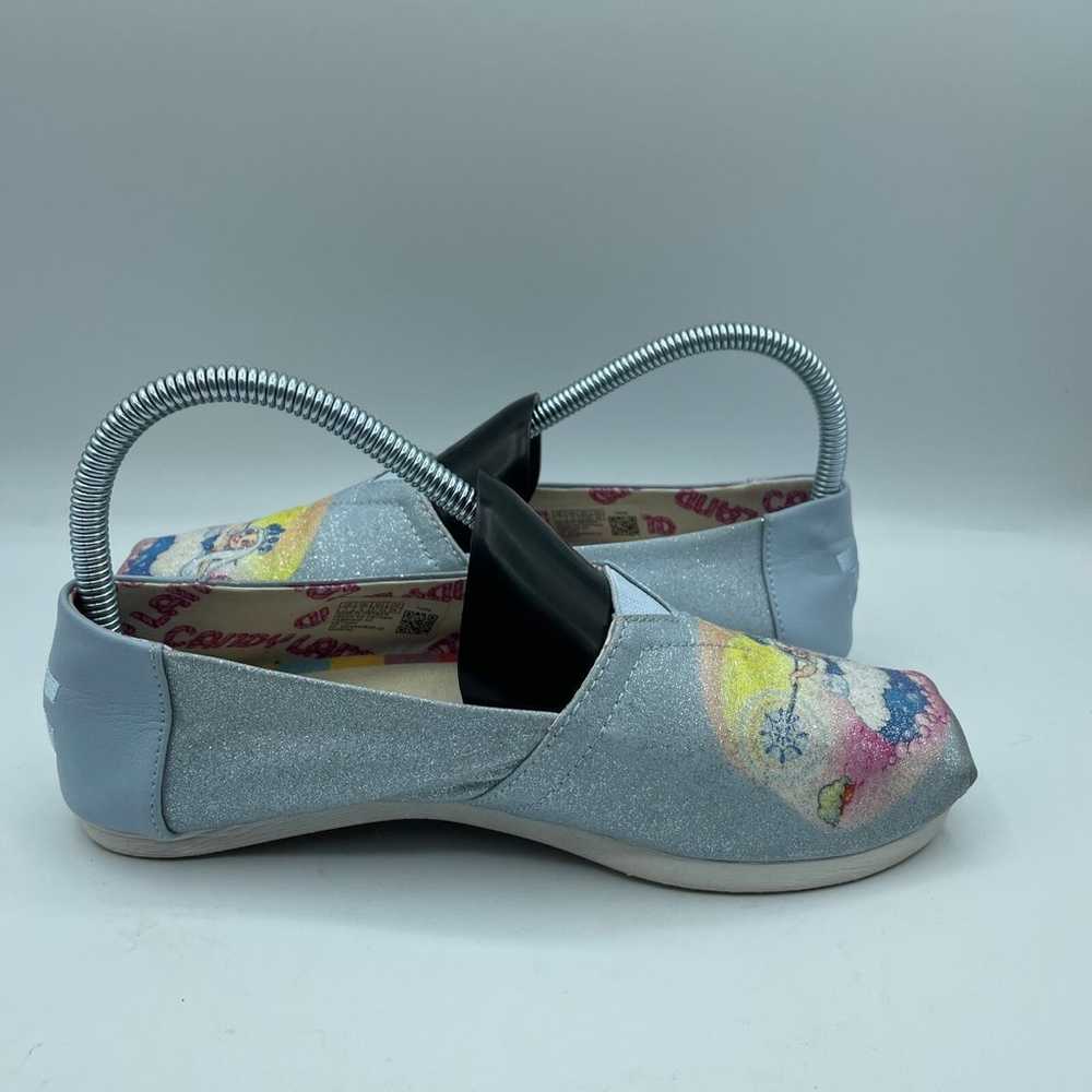 Toms Candy Land Slip On Shoes Flats Glitter Frost… - image 7