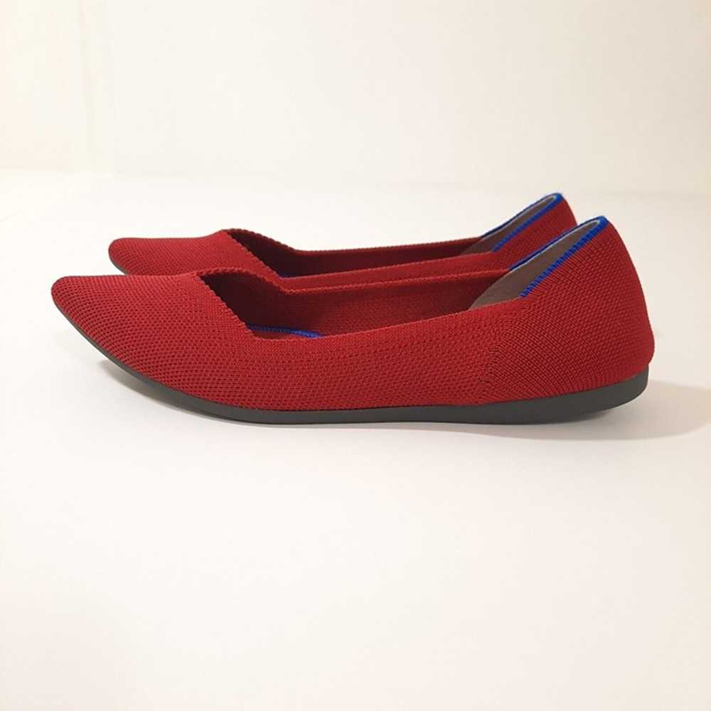 Rothys The Point Flats Red Sz 5.5 Washable Sustai… - image 3