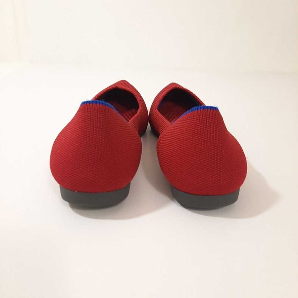 Rothys The Point Flats Red Sz 5.5 Washable Sustai… - image 4