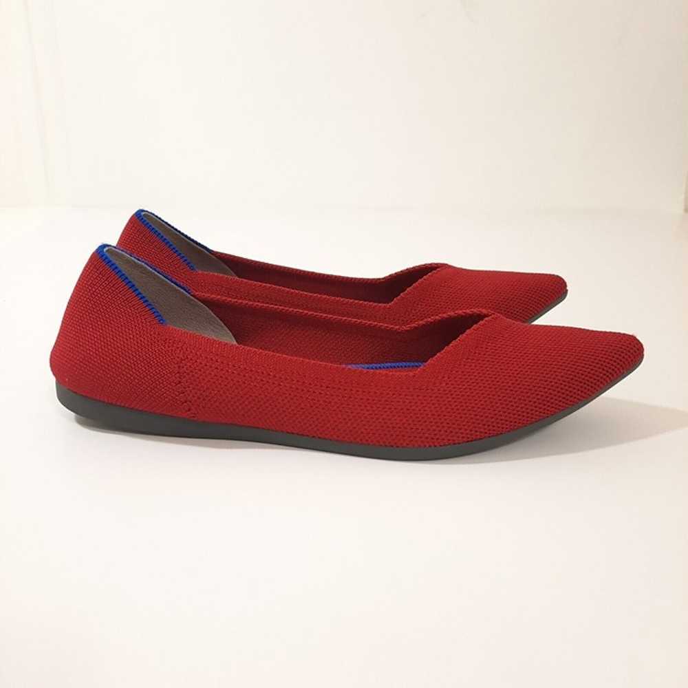 Rothys The Point Flats Red Sz 5.5 Washable Sustai… - image 5