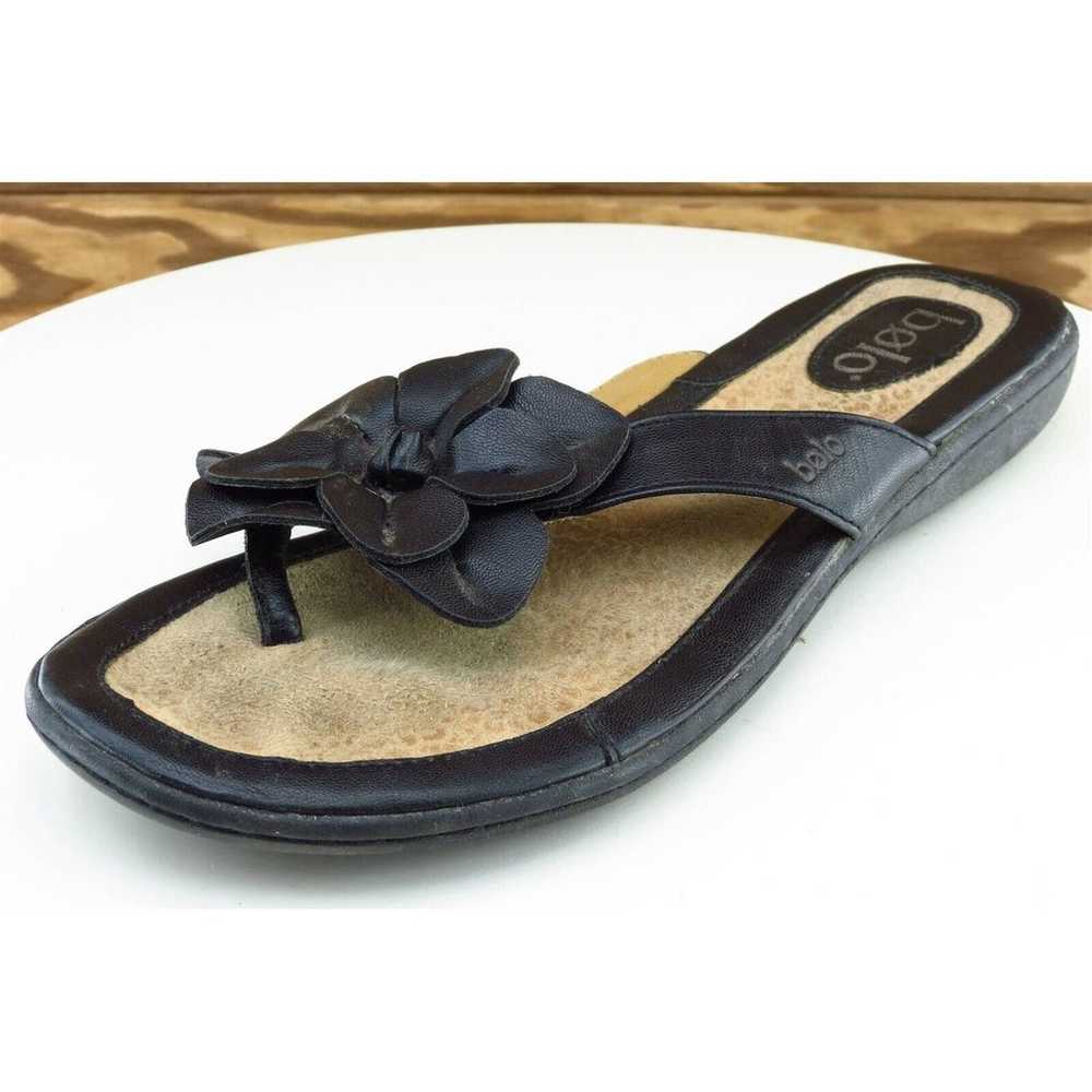 Bolo Sz 10 M Black Flip Flop Synthetic Women Sand… - image 1