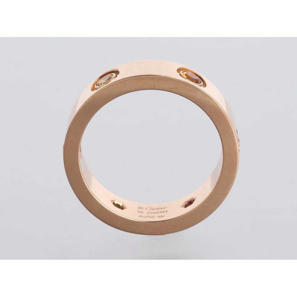 Cartier Love pink gold ring - image 2