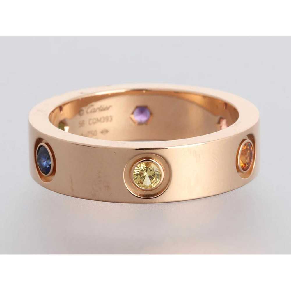 Cartier Love pink gold ring - image 4