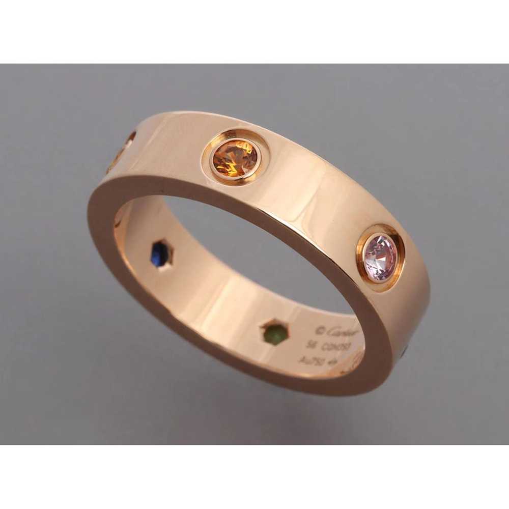 Cartier Love pink gold ring - image 5