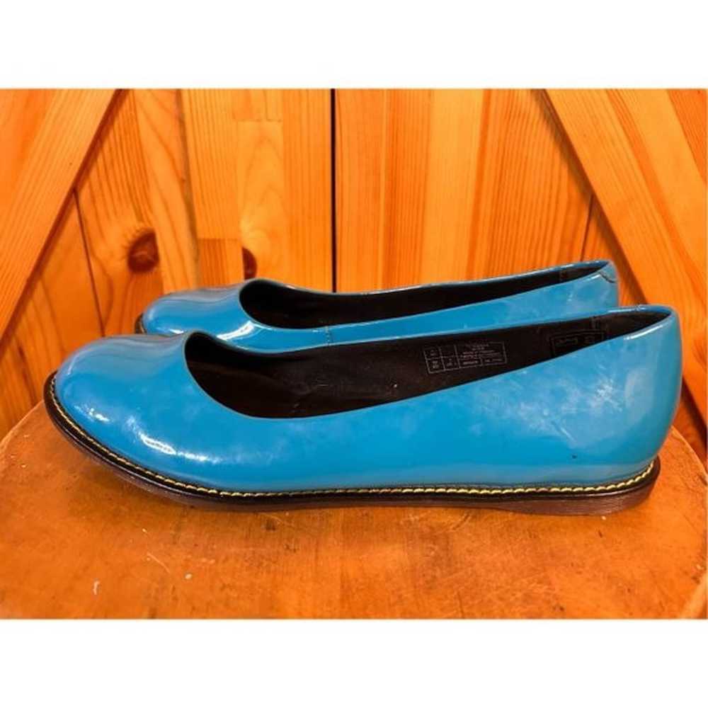 Dr Martens Blue Marie Patent Leather Flats Womens… - image 1