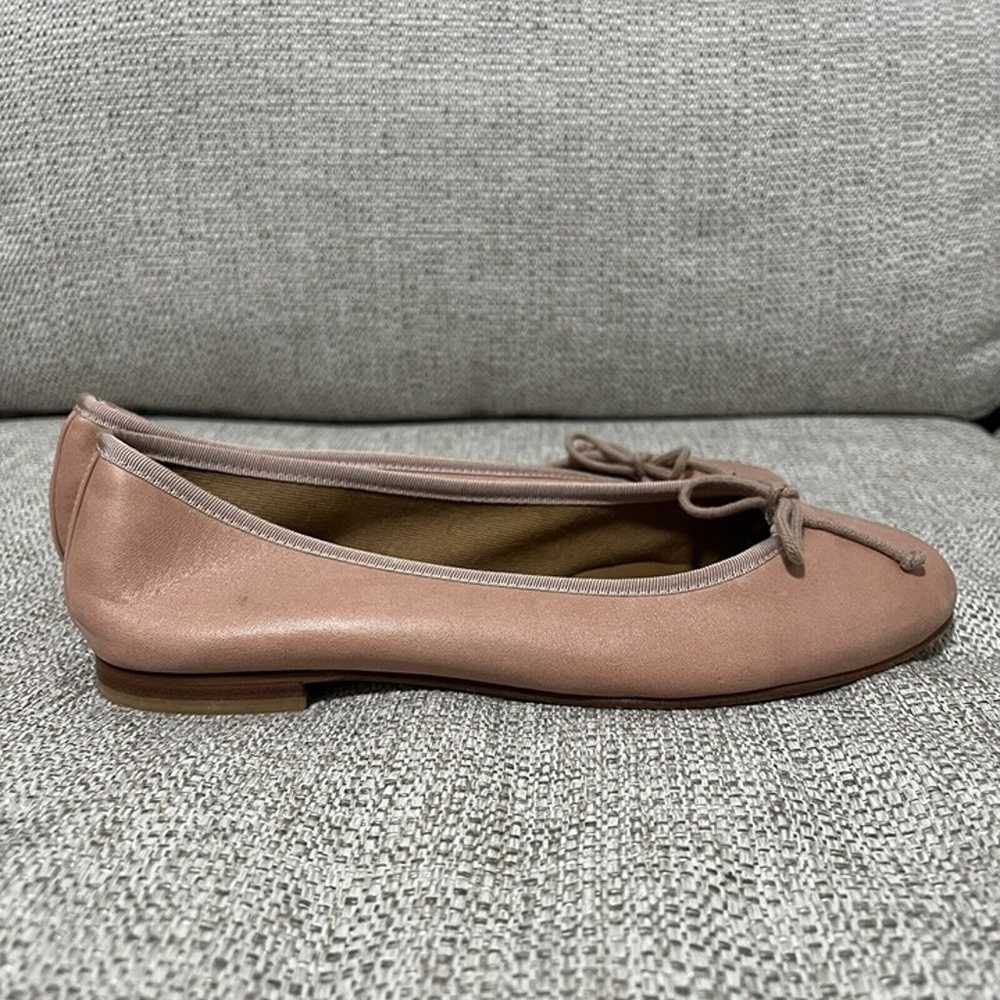 Margaux Blush Pink Demi Round Toe Bow Flat Size 37 - image 3