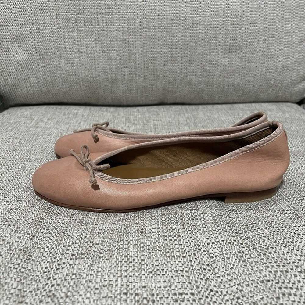 Margaux Blush Pink Demi Round Toe Bow Flat Size 37 - image 5