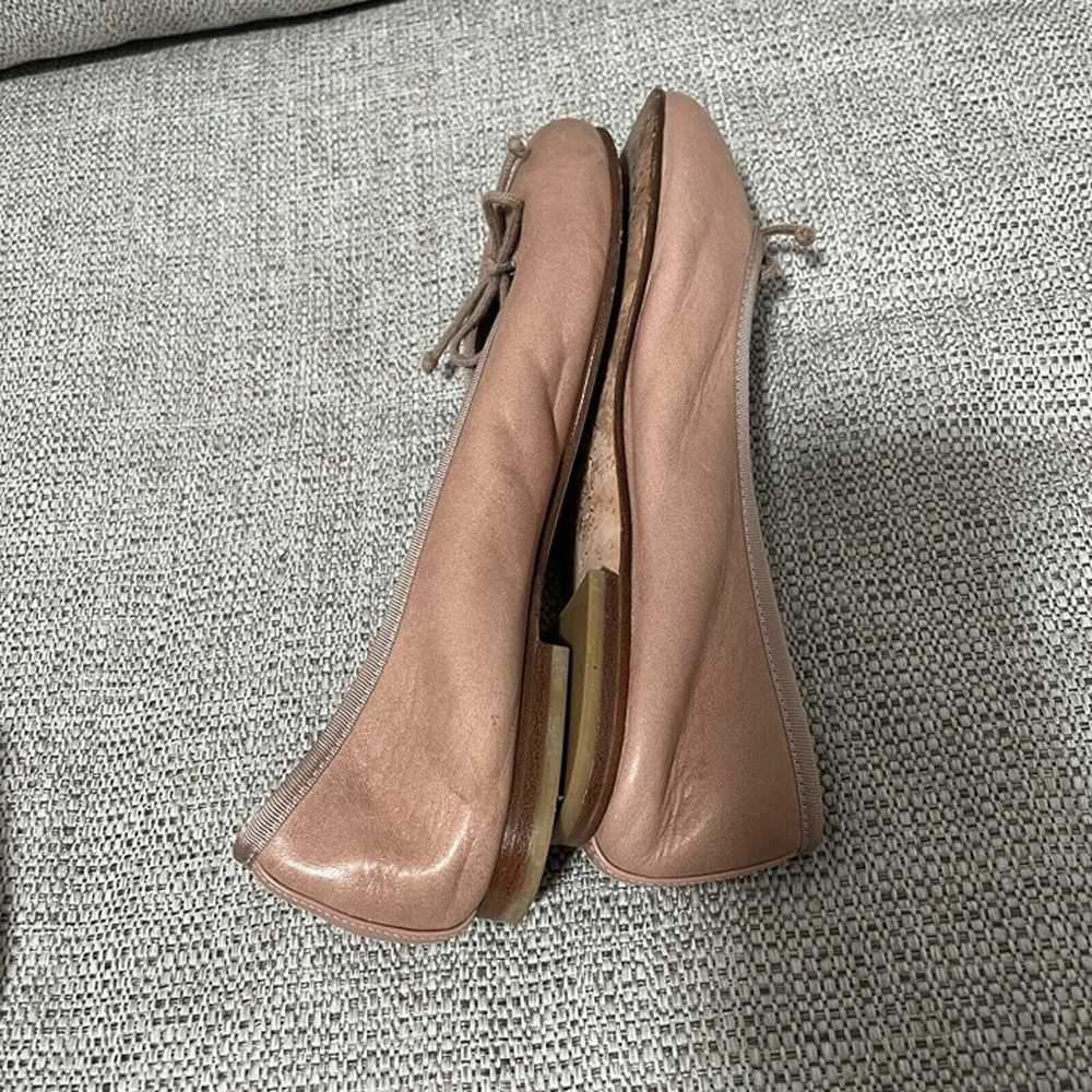 Margaux Blush Pink Demi Round Toe Bow Flat Size 37 - image 7