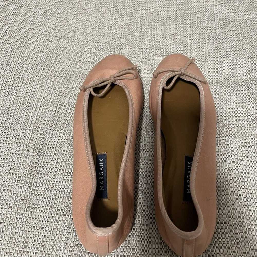 Margaux Blush Pink Demi Round Toe Bow Flat Size 37 - image 9