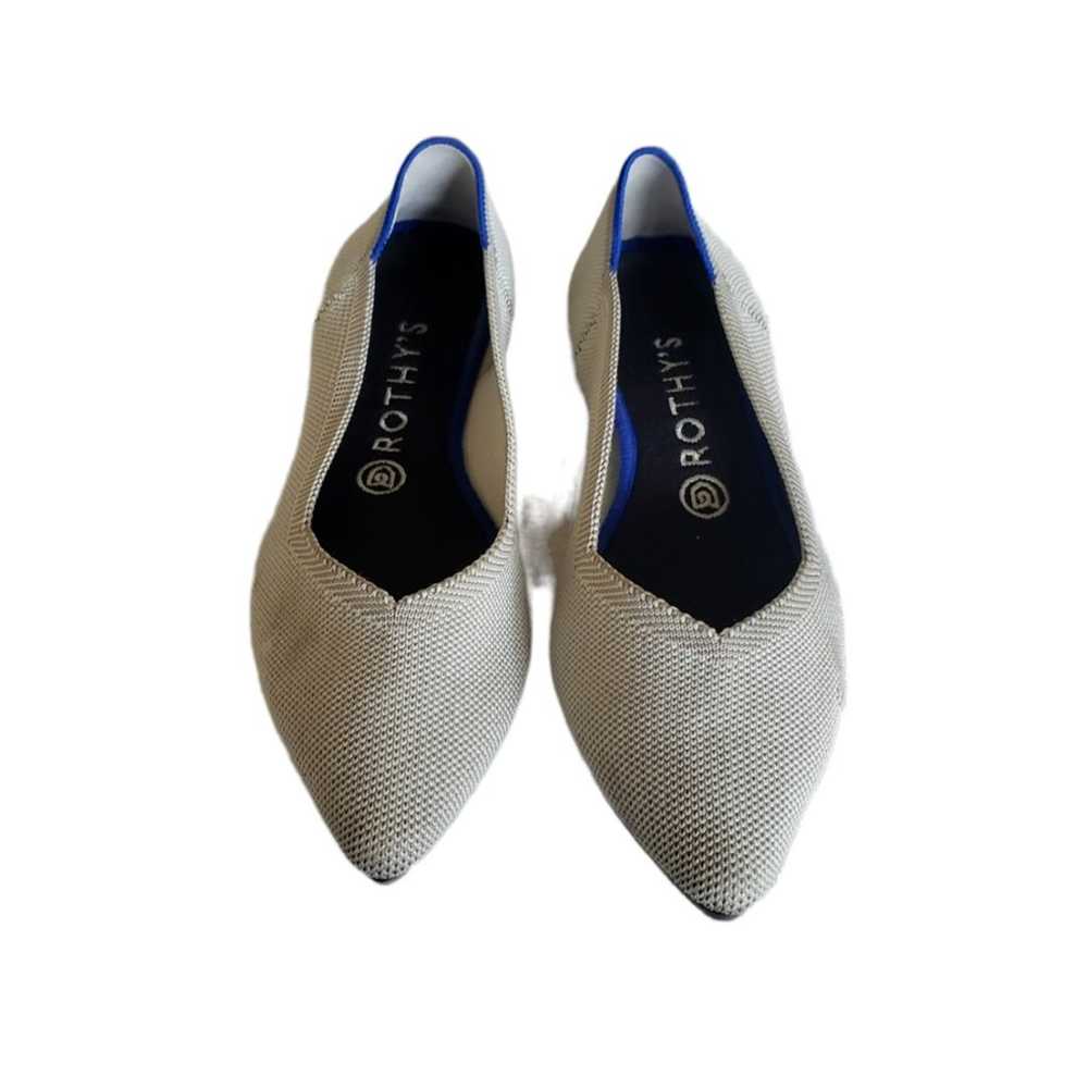 Rothy’s Flax Birdseye Light Grey Pointed Flats Wo… - image 5