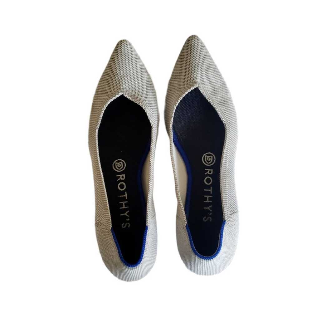 Rothy’s Flax Birdseye Light Grey Pointed Flats Wo… - image 7