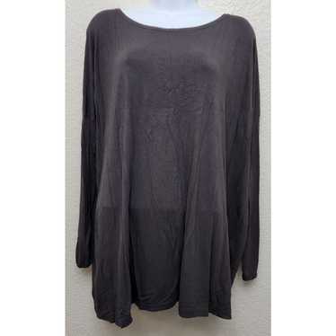 Other Piko 1988 Gray Round Neck Drop Shoulder Lon… - image 1