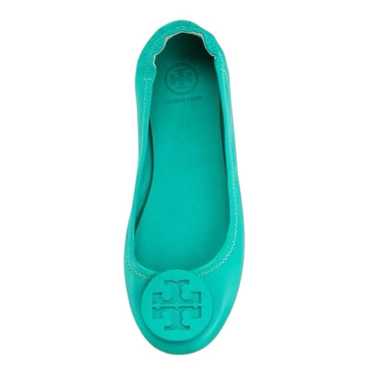 Tory Burch Minnie Sea Foam Green Teal Ballet Flat… - image 1