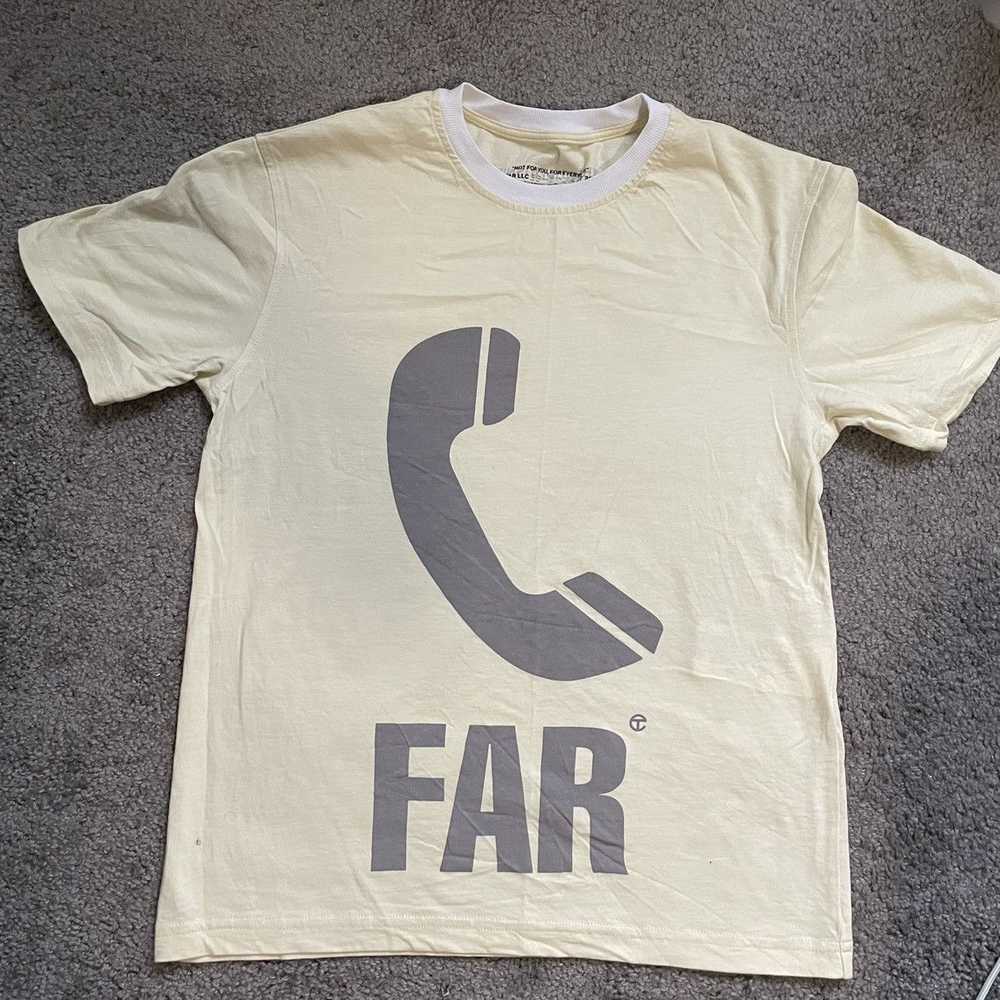 Telfar Telfar Phone Print T-shirt in Yellow Size … - image 1