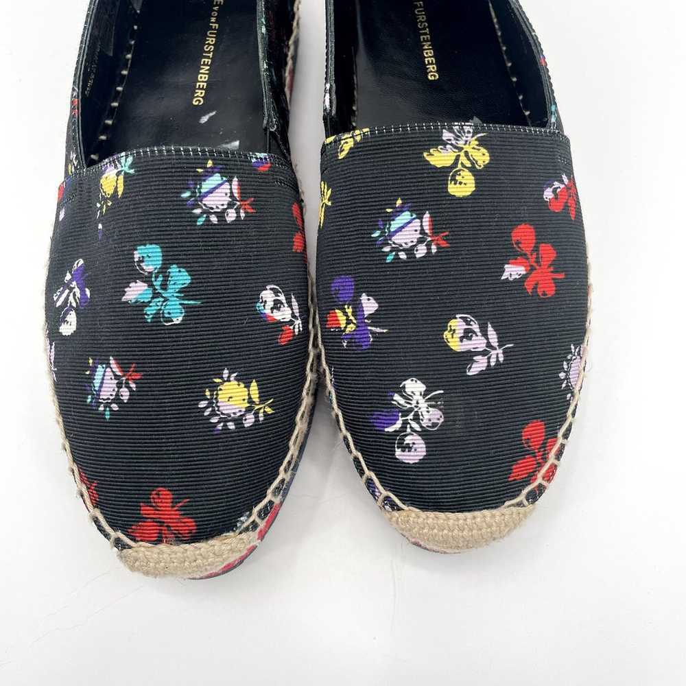 Diane Von Furstenberg Navy Floral Tulum Espadrill… - image 10