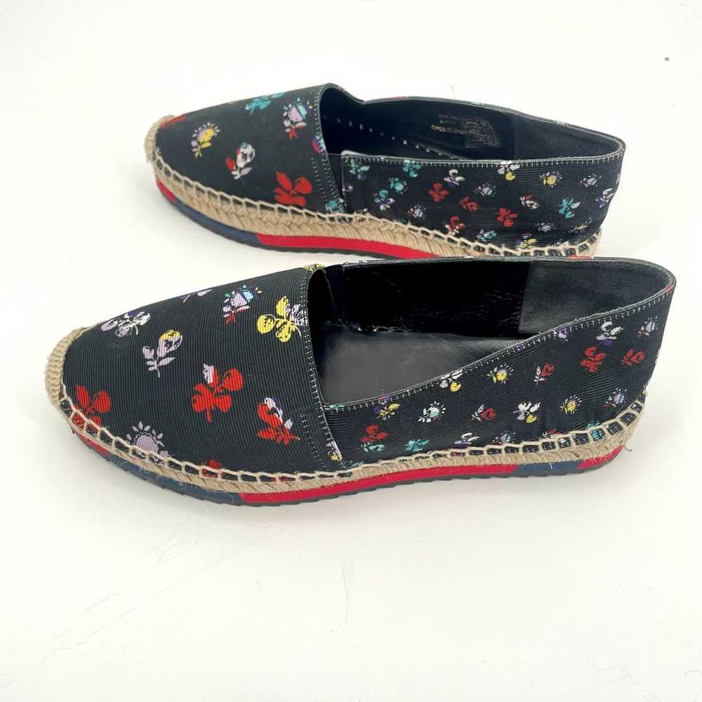 Diane Von Furstenberg Navy Floral Tulum Espadrill… - image 4