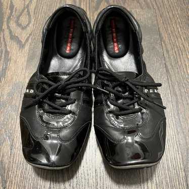 Prada Sport Scrunch Flats Sneakers Logo 38.5 - image 1