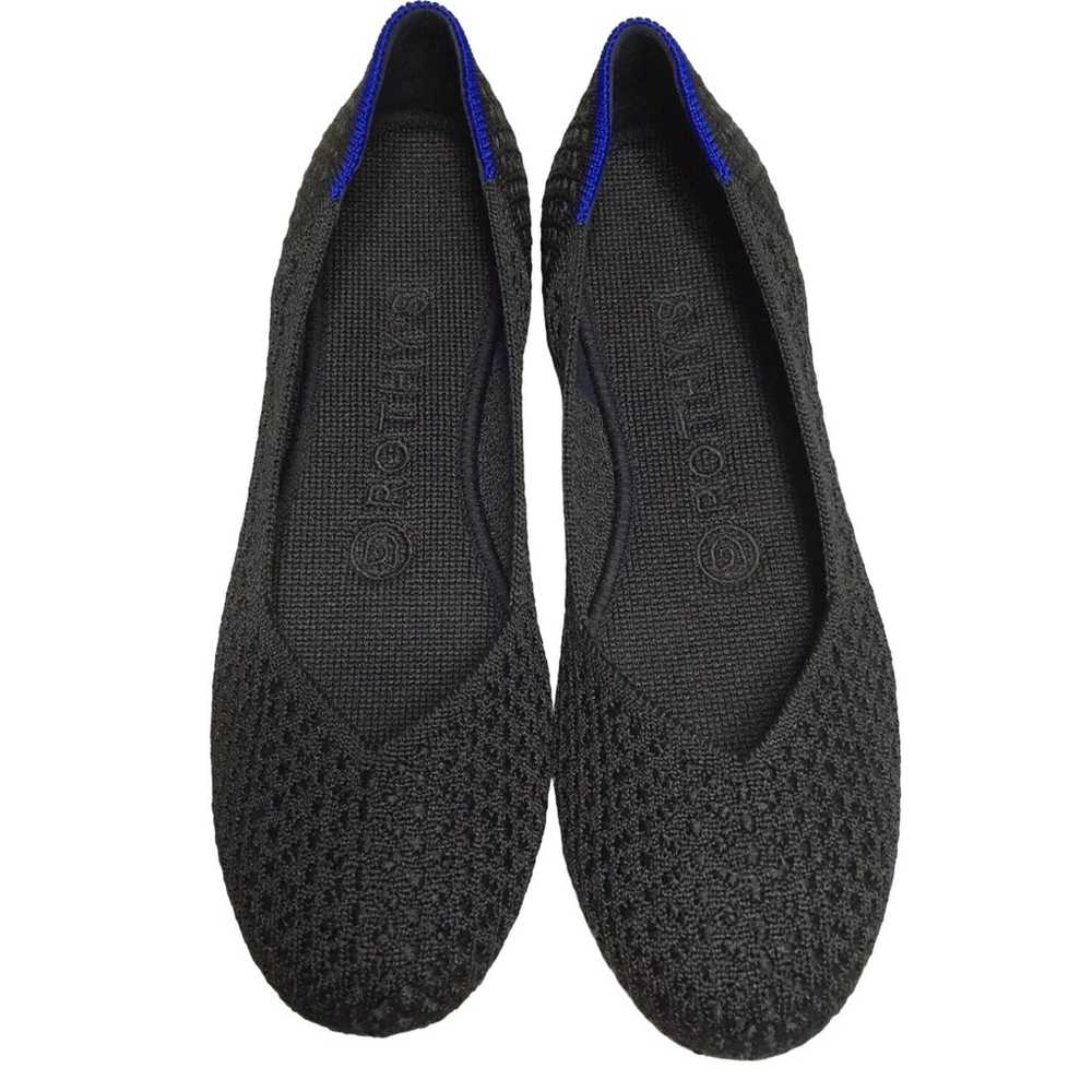 Rothys Flats Shoes Womens 8 Black Honeycomb Knit … - image 1