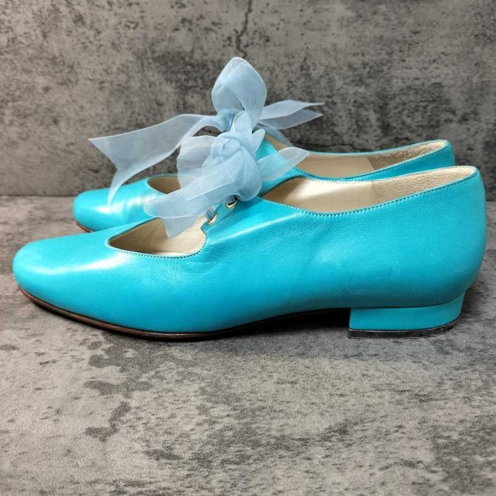 【Pollini】(35) Flat pumps with ribbon Light blue L… - image 2