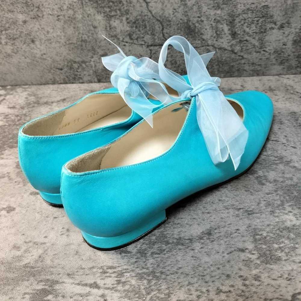 【Pollini】(35) Flat pumps with ribbon Light blue L… - image 4