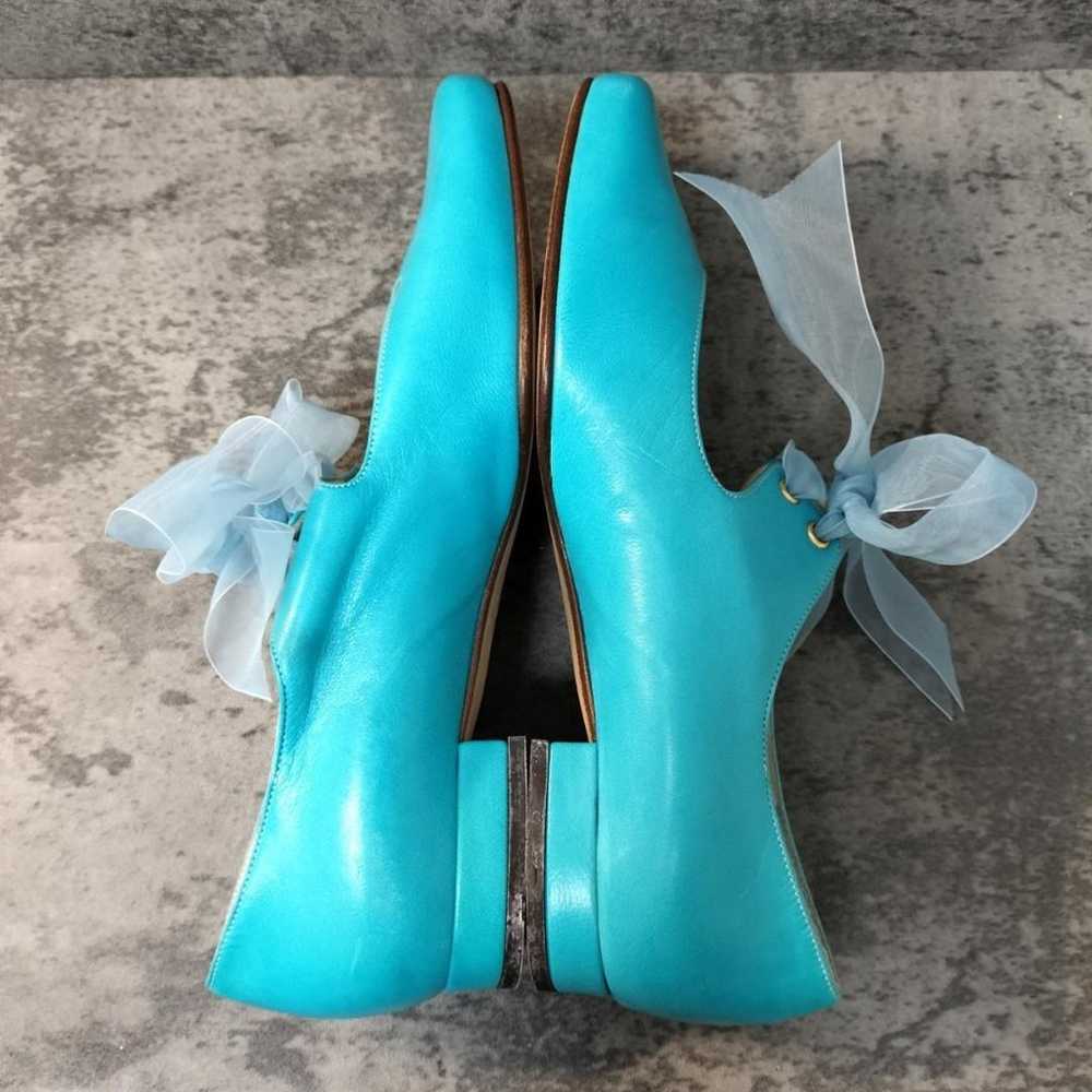 【Pollini】(35) Flat pumps with ribbon Light blue L… - image 5