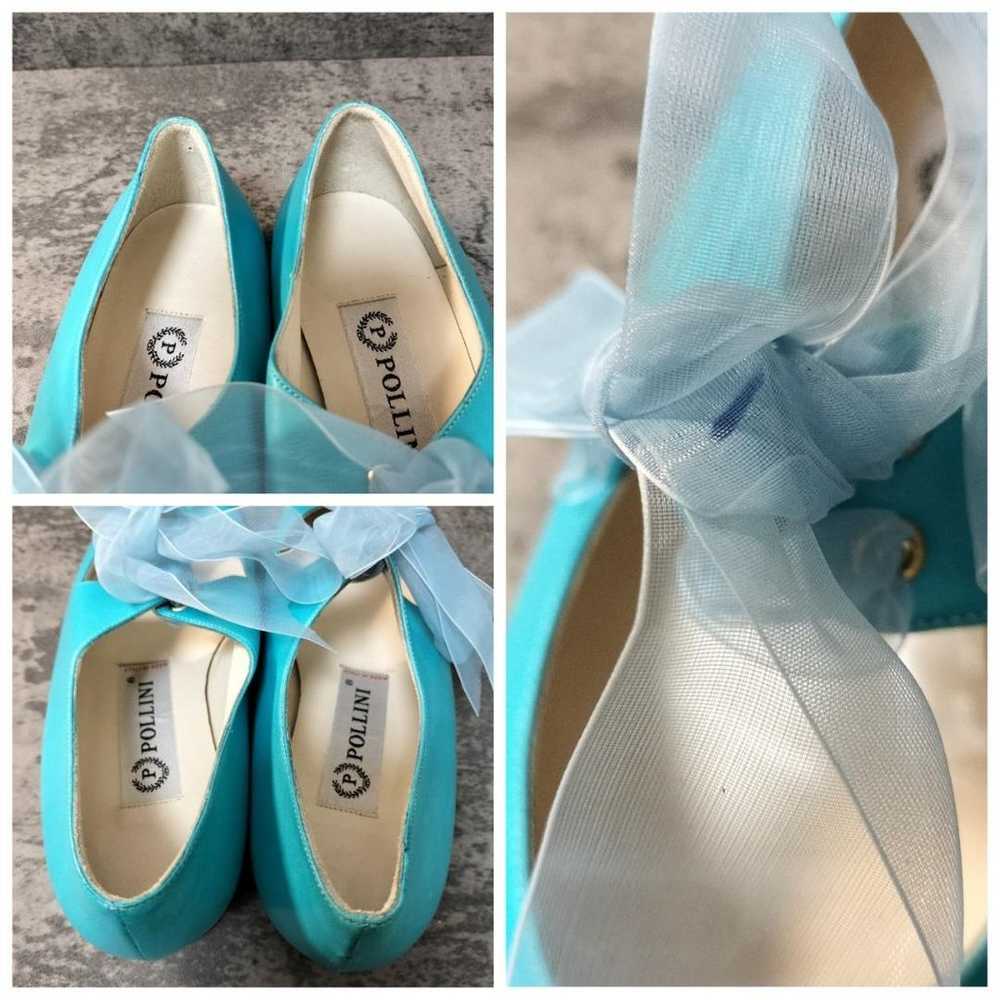 【Pollini】(35) Flat pumps with ribbon Light blue L… - image 8