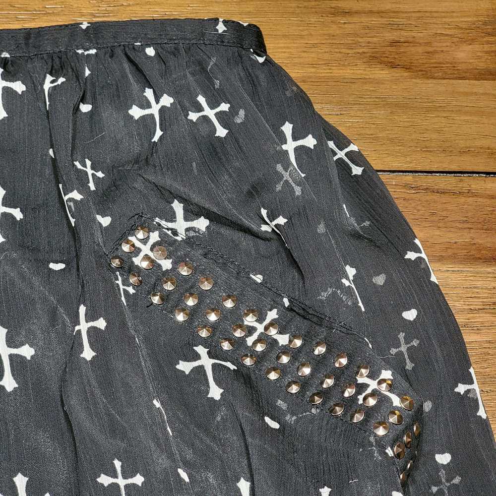 Other Flutterbye Full Sheer Black Cross Skirt w/ … - image 3