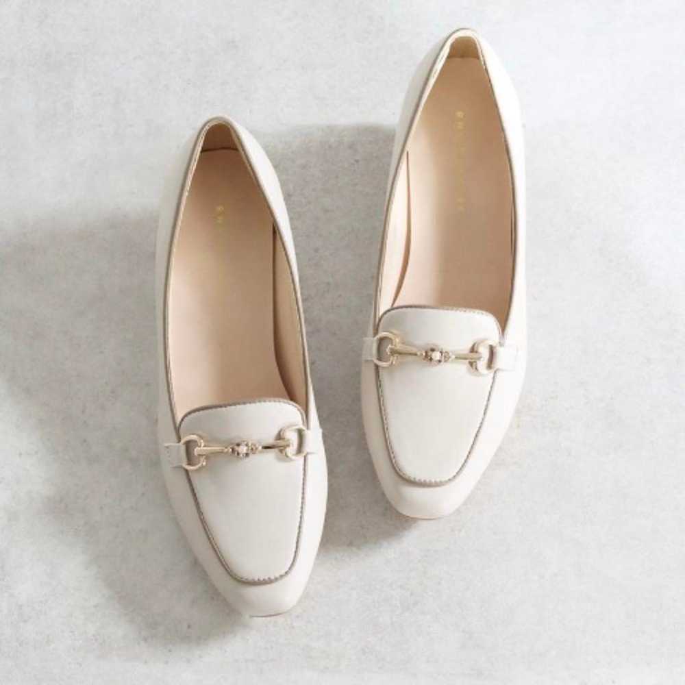 JELLY BEANS / Flower Bit Loafer Pumps [Ivory] - image 1