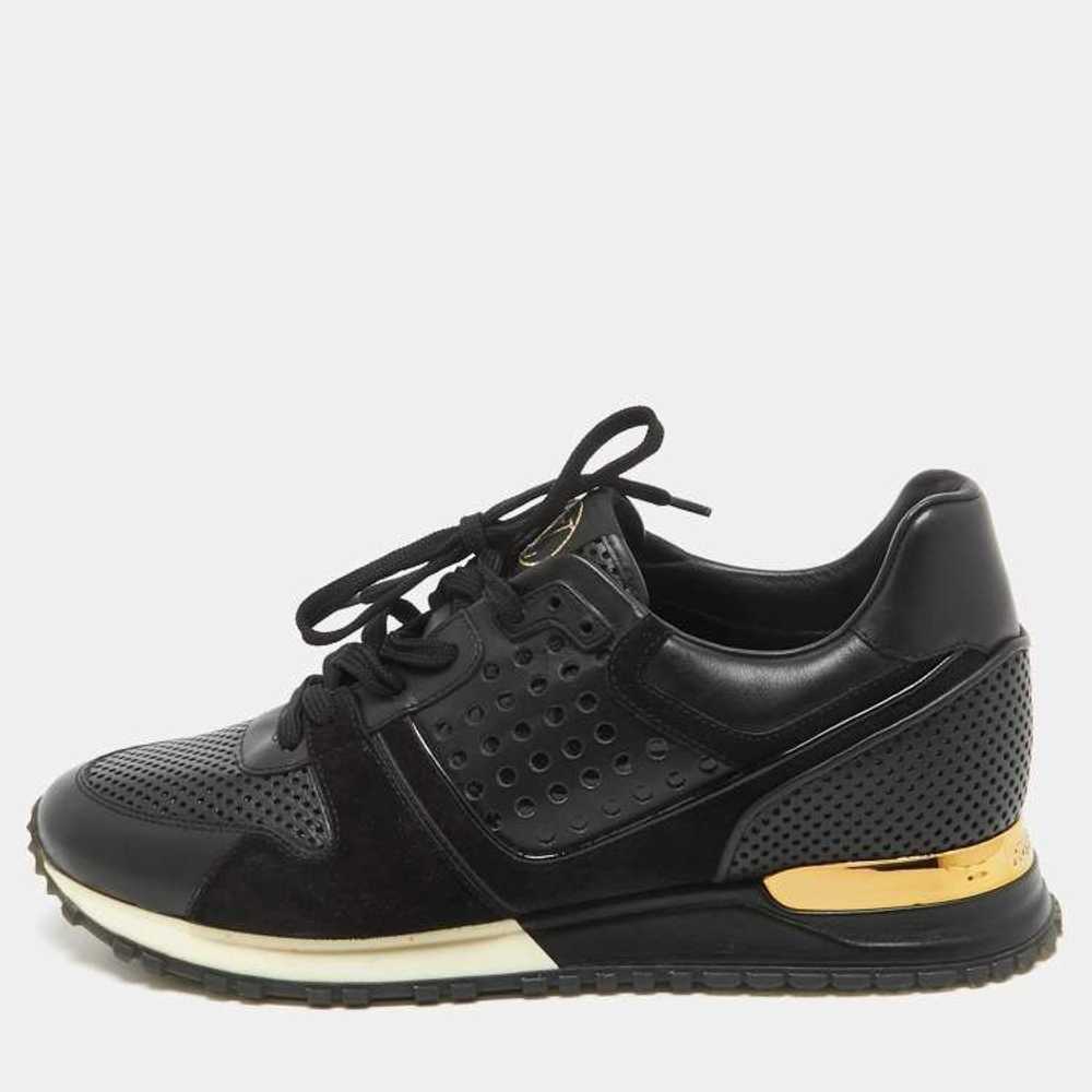 Louis Vuitton Louis Vuitton Black Perforated Run … - image 1