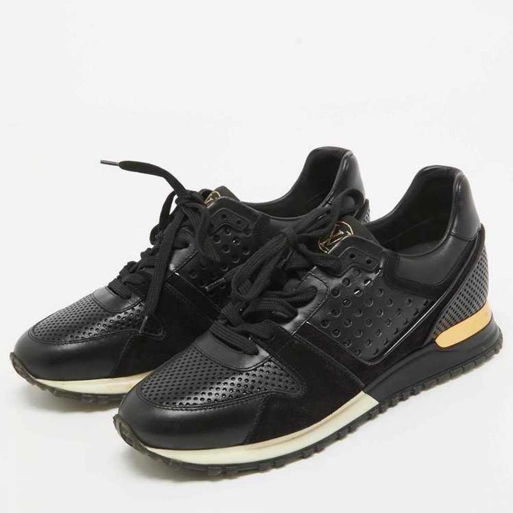 Louis Vuitton Louis Vuitton Black Perforated Run … - image 2