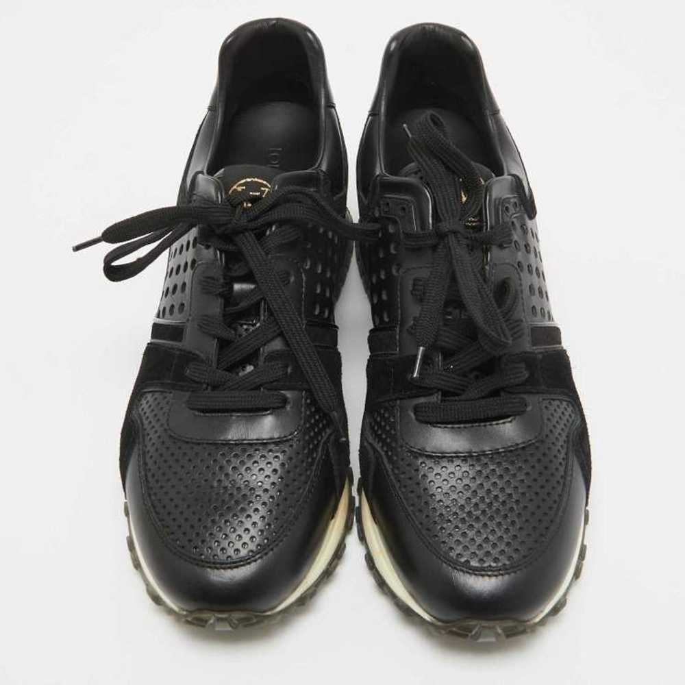 Louis Vuitton Louis Vuitton Black Perforated Run … - image 3