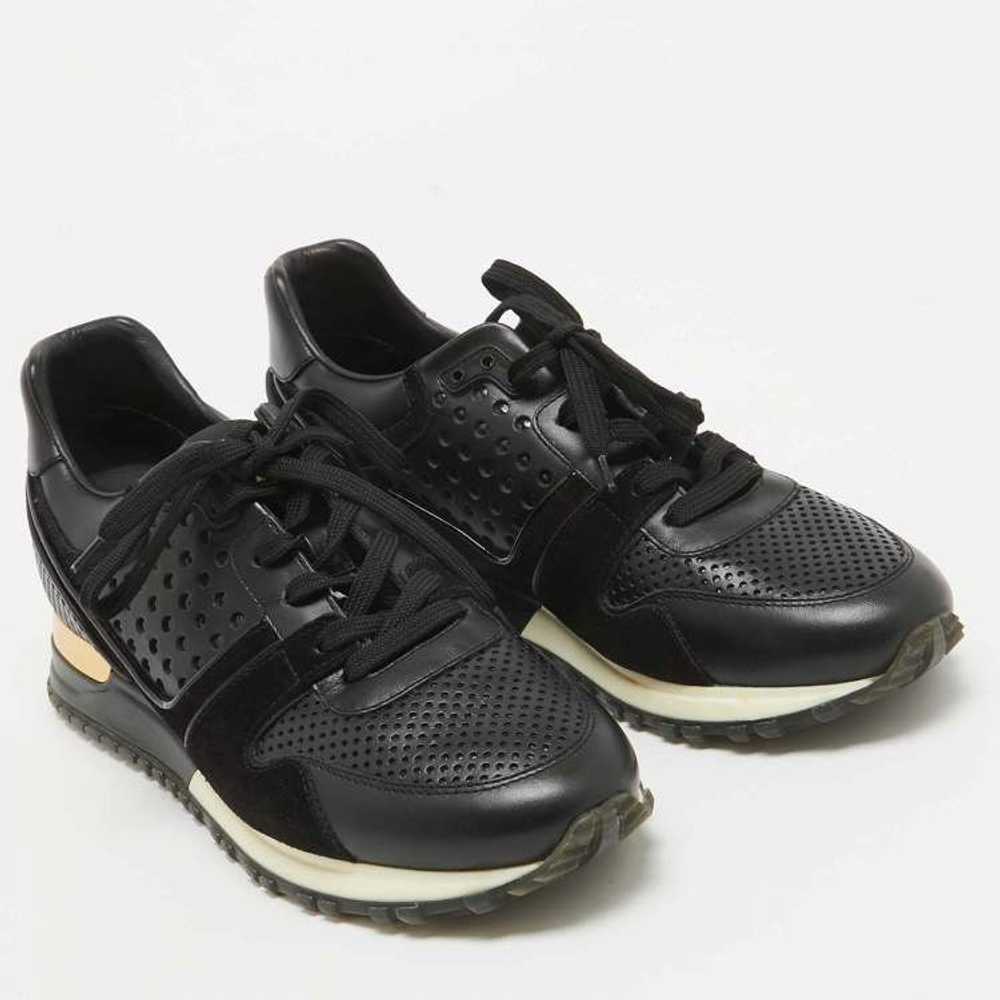 Louis Vuitton Louis Vuitton Black Perforated Run … - image 4