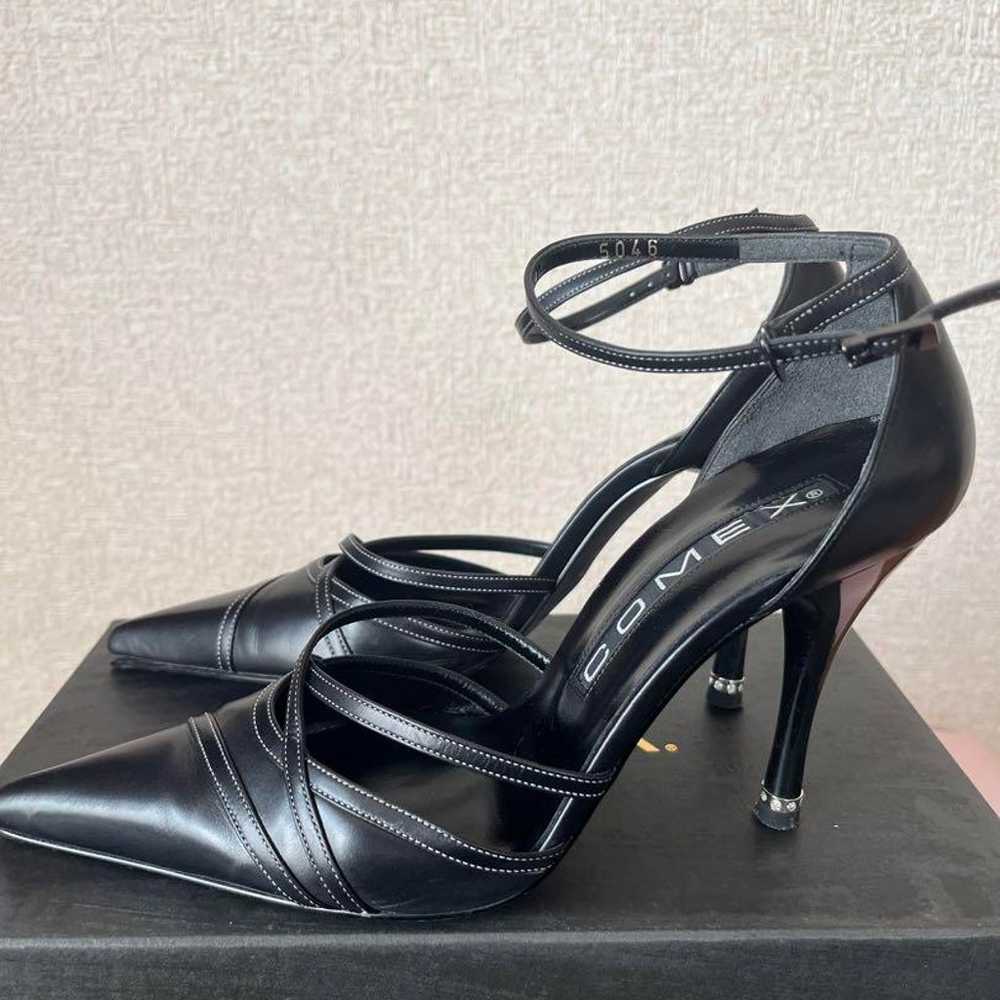 COMEX Black High Heel Pointed Toe 23.5cm - image 2