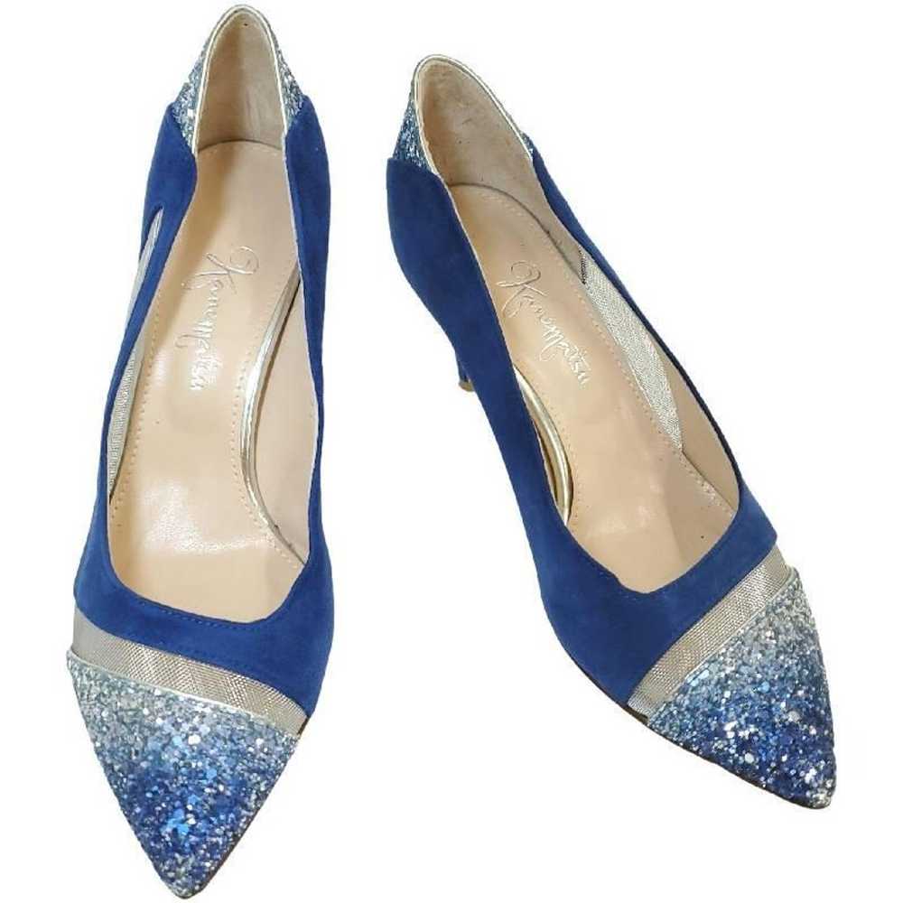 Super Rare Ginza Kanematsu Glitter Pointed Toe Me… - image 11