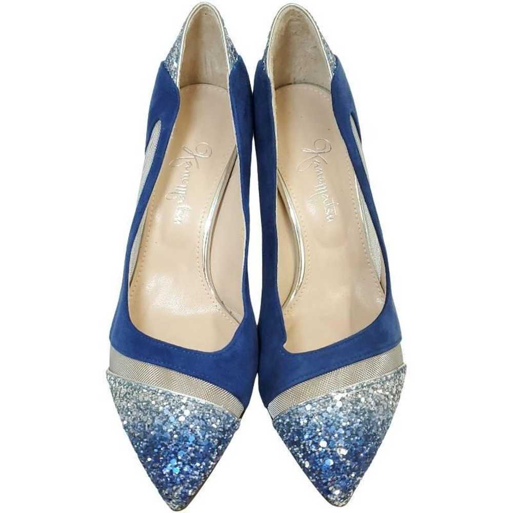 Super Rare Ginza Kanematsu Glitter Pointed Toe Me… - image 6