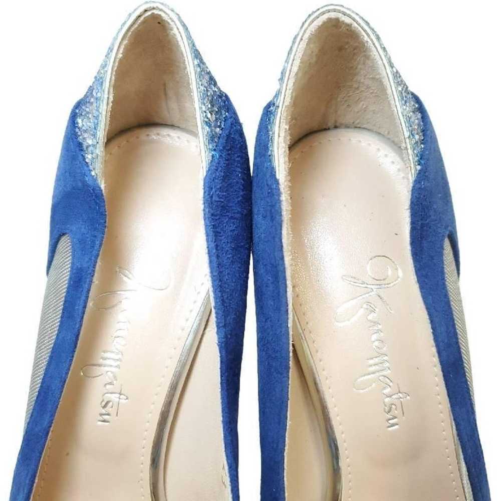 Super Rare Ginza Kanematsu Glitter Pointed Toe Me… - image 9