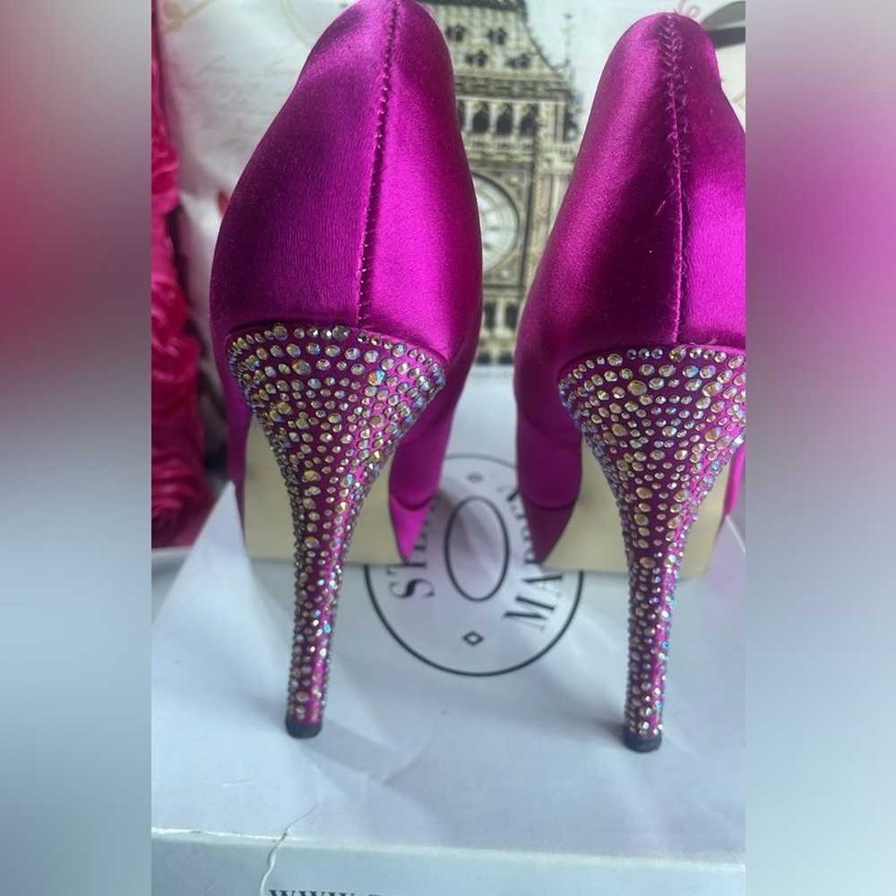 Steve Madden heels in purple and plum, size 7 - image 3