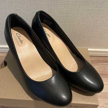 Clarks Black Pumps Black Leather