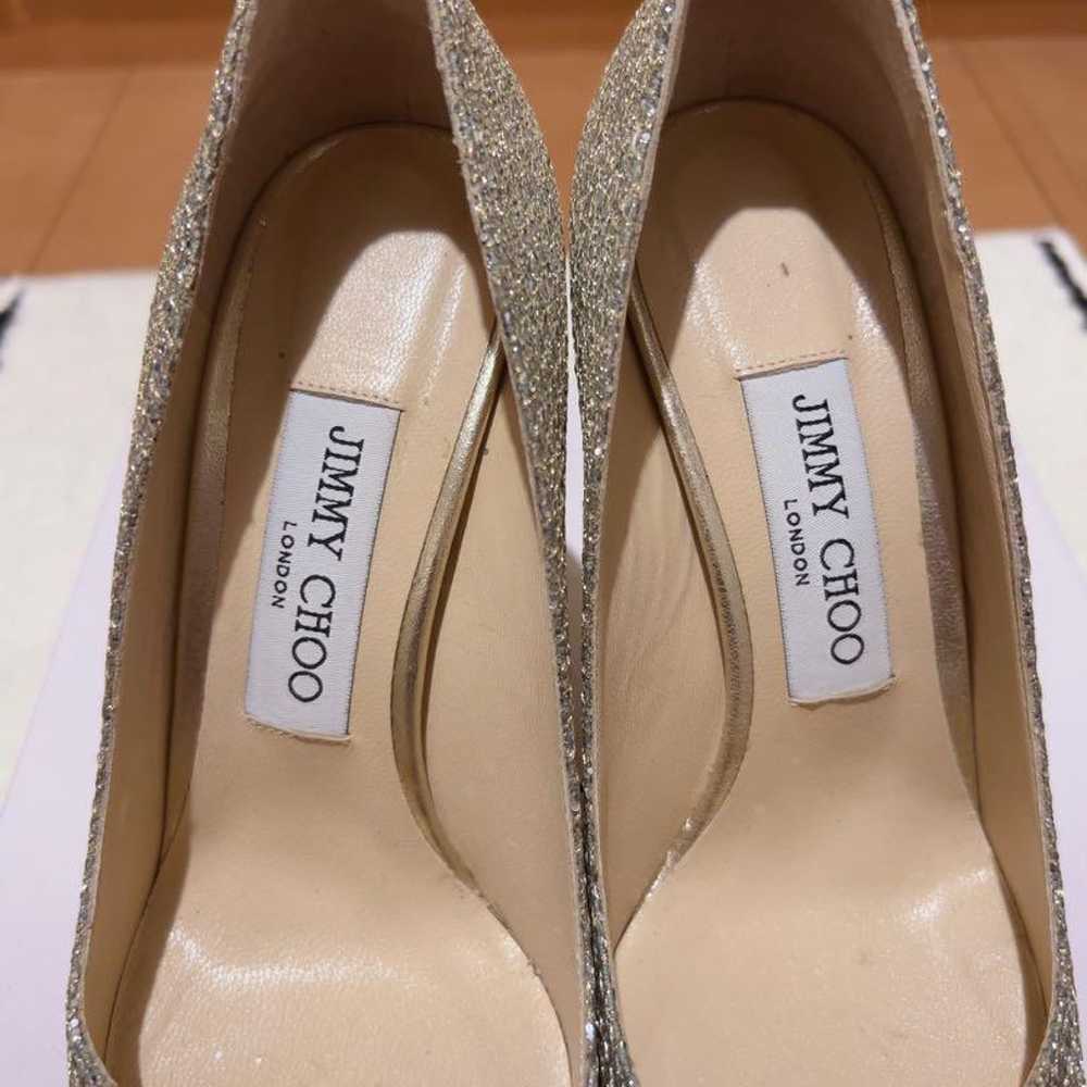 【Jimmy Choo】 Crystal Bijou Glitter Pointed Toe Pu… - image 3